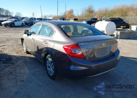 2012 Honda Civic Lx from USA, damaged, VIN 19XFB2F52CE080321